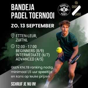 Toernooi ZUITNL - Etten-Leur - 13 september