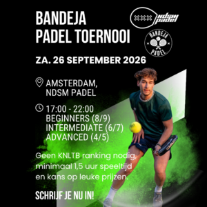 Toernooi NDSM Padel - Amsterdam - 26 september