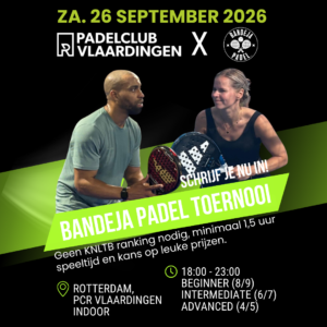 Toernooi PCR Vlaardingen Indoor - Rotterdam - 26 september