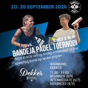 Toernooi Dekker Warmond - Leiden - 20 september