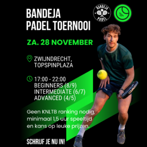 Toernooi TopSpinPlaza - Zwijndrecht - 28 november