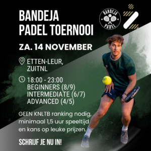 Tournament ZUITNL - Etten-Leur - 14 November